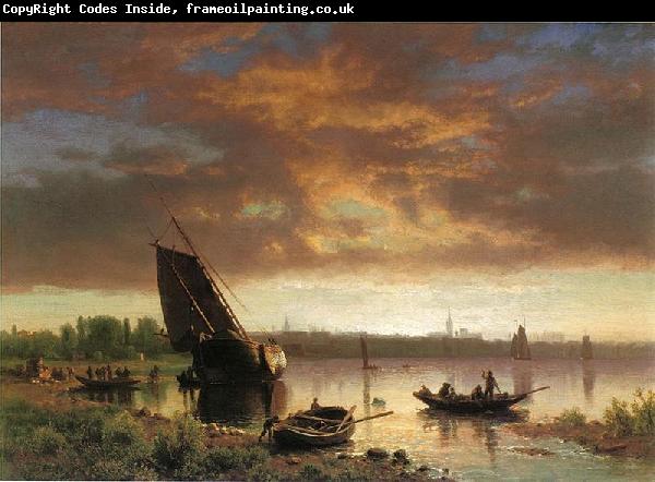 Albert Bierstadt Harbor_Scene